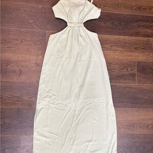 Indulge Cream Backless Dress